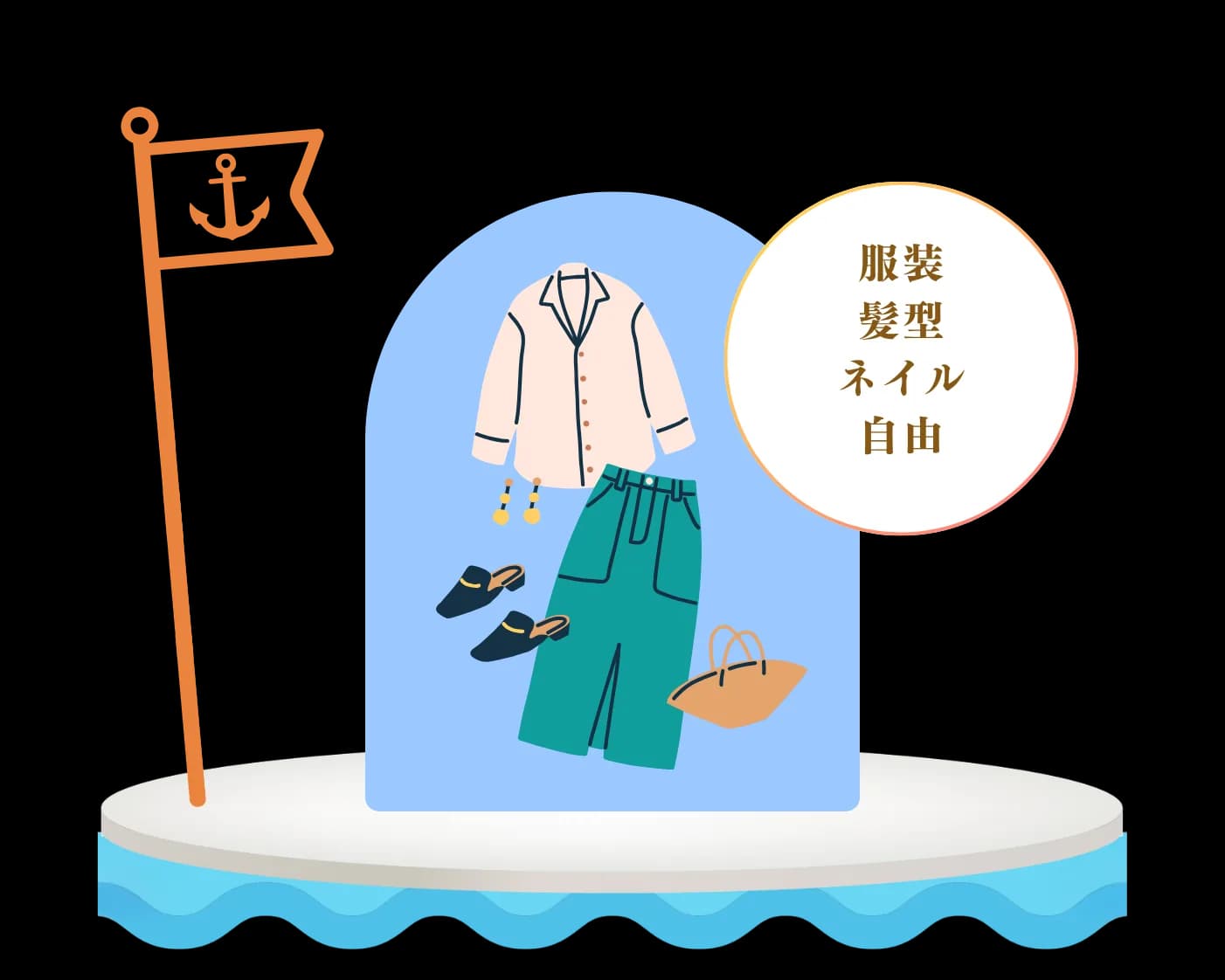 髪型・服装・ネイル自由